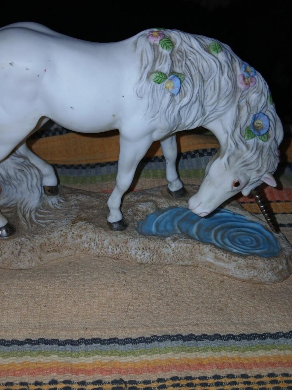 Collectible Porcelain Unicorn Figurine